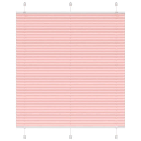 Vidaxl plissé rolgordijn 120x100cm stofbreedte 119,4cm polyester roze