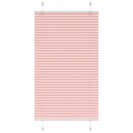 Vidaxl plissé rolgordijn 80x150 cm stofbreedte 79,4 cm polyester roze