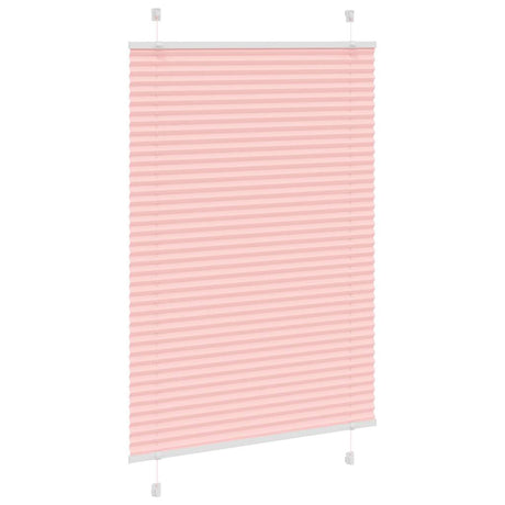 Vidaxl plissé rolgordijn 95x150 cm stofbreedte 94,4 cm polyester roze