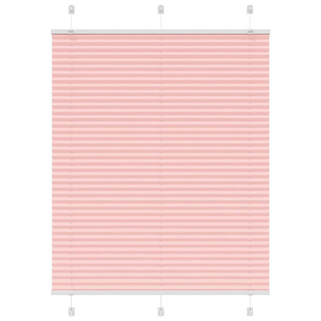 Vidaxl plissé rolgordijn 105x150cm stofbreedte 104,4cm polyester roze