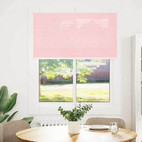 Vidaxl plissé rolgordijn 110x150cm stofbreedte 109,4cm polyester roze