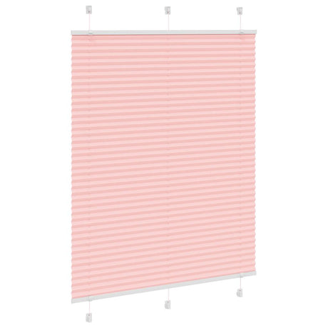 Vidaxl plissé rolgordijn 110x150cm stofbreedte 109,4cm polyester roze