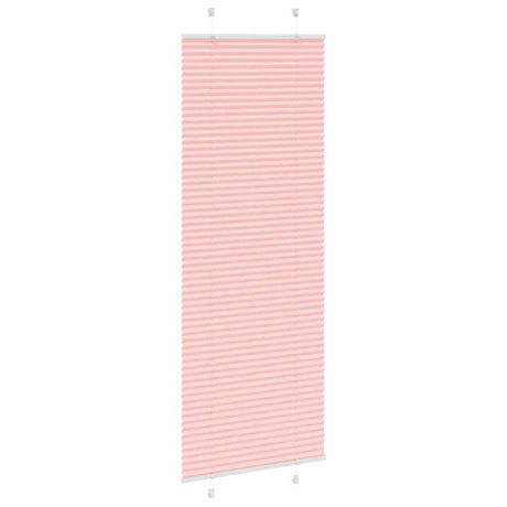 Vidaxl plissé rolgordijn 75x200 cm stofbreedte 74,4 cm polyester roze