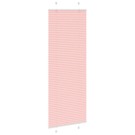 Vidaxl plissé rolgordijn 80x200 cm stofbreedte 79,4 cm polyester roze