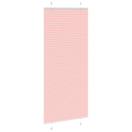 Vidaxl plissé rolgordijn 95x200 cm stofbreedte 94,4 cm polyester roze