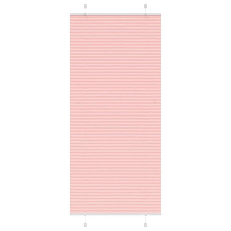 Vidaxl plissé rolgordijn 100x200 cm stofbreedte 99,4cm polyester roze