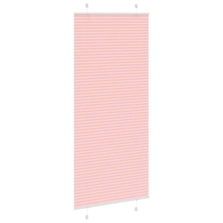 Vidaxl plissé rolgordijn 100x200 cm stofbreedte 99,4cm polyester roze