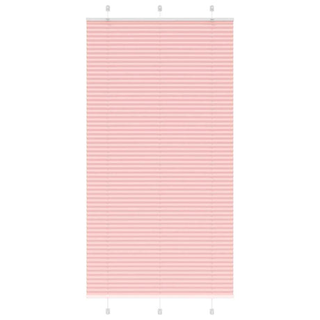 Vidaxl plissé rolgordijn 110x200cm stofbreedte 109,4cm polyester roze