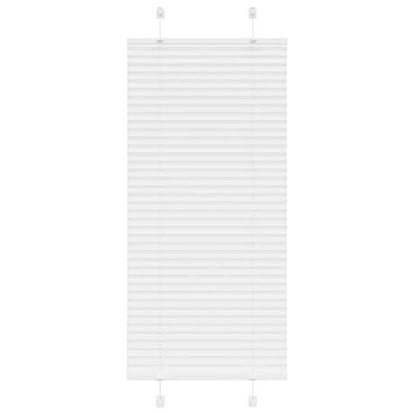 Vidaxl plissé rolgordijn 65x100 cm stofbreedte 64,4 cm polyester wit