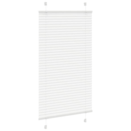 Vidaxl plissé rolgordijn 70x100 cm stofbreedte 69,4 cm polyester wit