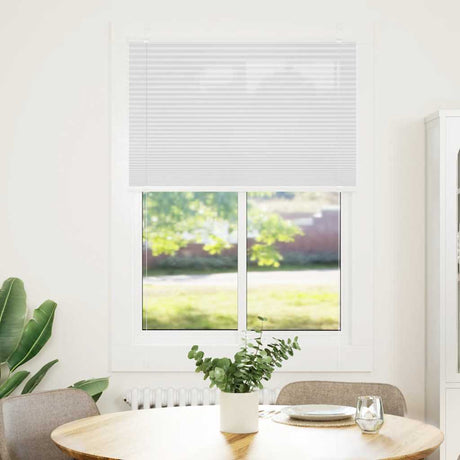 Vidaxl plissé rolgordijn 95x100 cm stofbreedte 94,4 cm polyester wit
