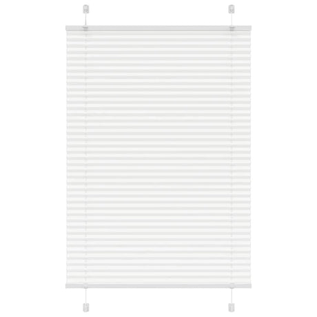 Vidaxl plissé rolgordijn 100x100 cm stofbreedte 99,4cm polyester wit