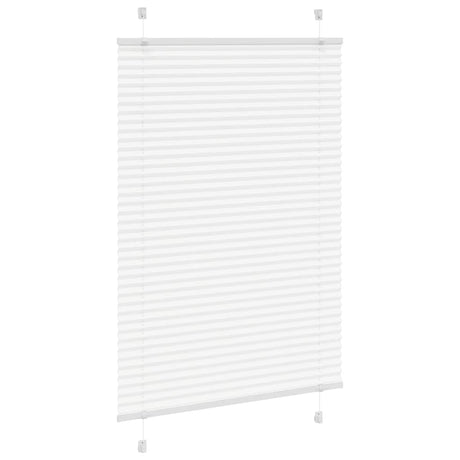 Vidaxl plissé rolgordijn 100x100 cm stofbreedte 99,4cm polyester wit