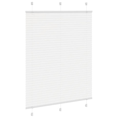 Vidaxl plissé rolgordijn 110x100cm stofbreedte 109,4cm polyester wit