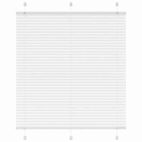 Vidaxl plissé rolgordijn 120x100cm stofbreedte 119,4cm polyester wit