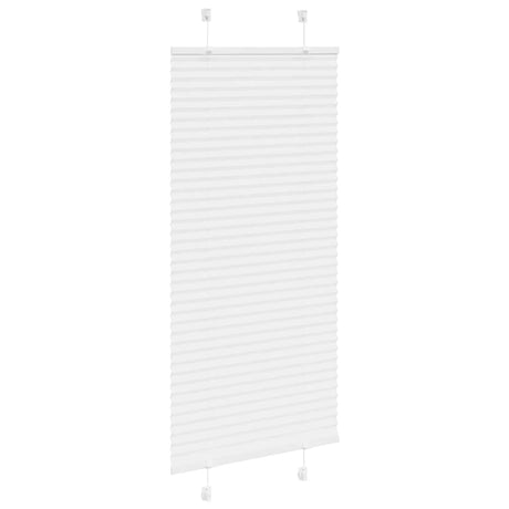 Vidaxl plissé rolgordijn 60x150 cm stofbreedte 59,4 cm polyester wit