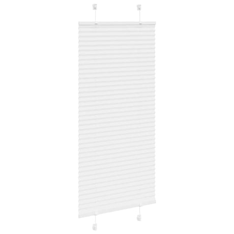 Vidaxl plissé rolgordijn 65x150 cm stofbreedte 64,4 cm polyester wit