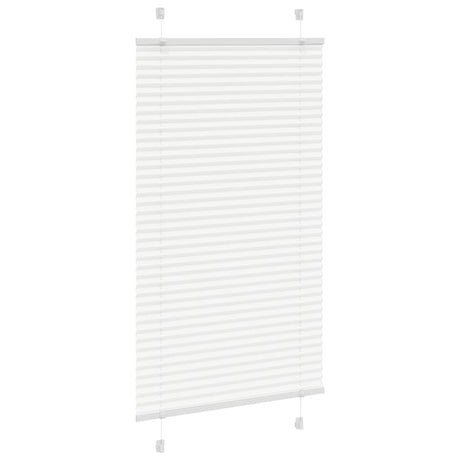Vidaxl plissé rolgordijn 80x150 cm stofbreedte 79,4 cm polyester wit