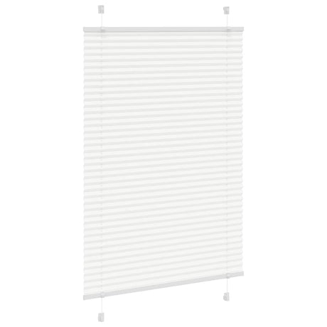 Vidaxl plissé rolgordijn 85x150 cm stofbreedte 84,4 cm polyester wit