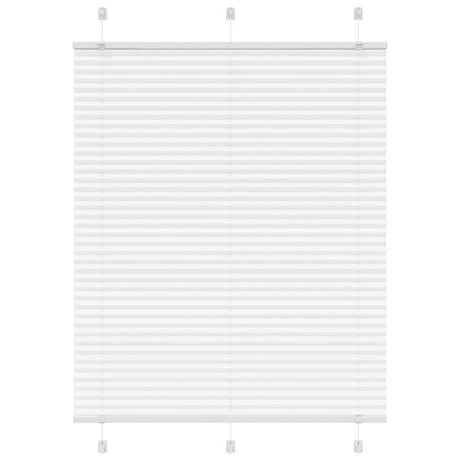 Vidaxl plissé rolgordijn 105x150 cm stofbreedte 104,4cm polyester wit
