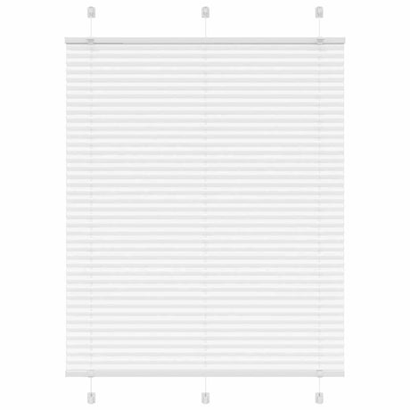 Vidaxl plissé rolgordijn 110x150 cm stofbreedte 109,4cm polyester wit