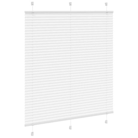 Vidaxl plissé rolgordijn 120x150 cm stofbreedte 119,4cm polyester wit
