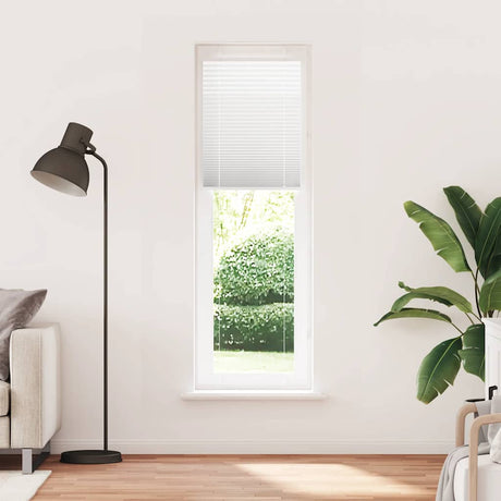 Vidaxl plissé rolgordijn 65x200 cm stofbreedte 64,4 cm polyester wit