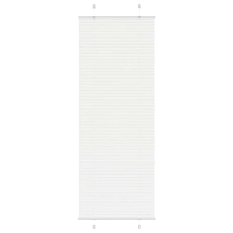 Vidaxl plissé rolgordijn 75x200 cm stofbreedte 74,4 cm polyester wit