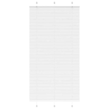 Vidaxl plissé rolgordijn 110x200 cm stofbreedte 109,4cm polyester wit