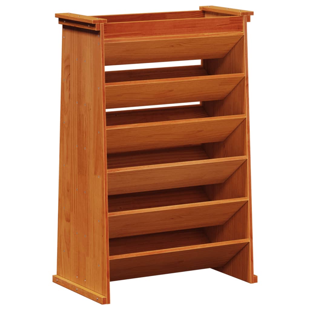 Vidaxx Gewürzbehälter 6-lagig 69x40x101,5 cm massives Kiefernholz, waschbraun