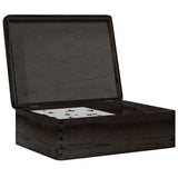 Vidaxx Holzkiste mit Deckel 40x30x13 cm massives Kiefernholz schwarz