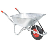 Vidaxl Schubkarre 90 l 150 kg verzinkter Stahl und Kunststoff