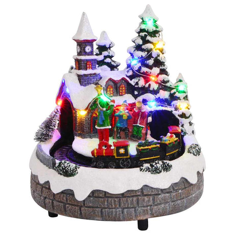 Vidaxl kerst tafelopstelling multikleur 16 x 16 x 19 cm kunststof