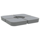 VidaXL 4-teiliges Set Sonnenschirmfüße für Kreuzfuß-Sonnenschirm 100 kg PP