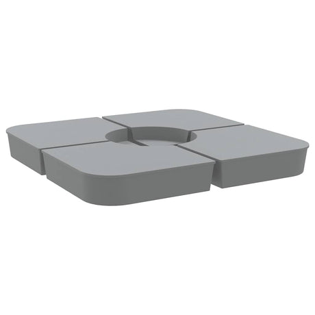 VidaXL 4-teiliges Set Sonnenschirmfüße für Kreuzfuß-Sonnenschirm 100 kg PP