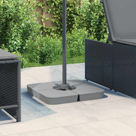 VidaXL 4-teiliges Set Sonnenschirmfüße für Kreuzfuß-Sonnenschirm 100 kg PP