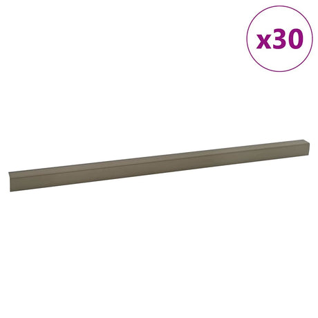 Vidaxl trapprofielen 30 pcs champagne 67 x 3 x 2 cm aluminium