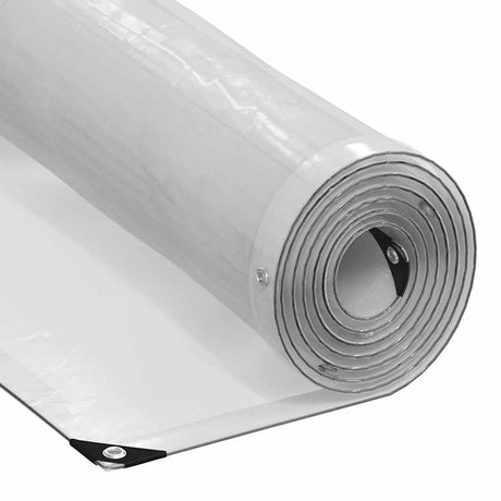 Vidaxx transparente Plane mit Ösen 1x8 m Polyethylen