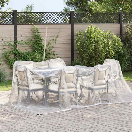 Vidaxx transparente Plane mit Ösen 3x3 m Polyethylen