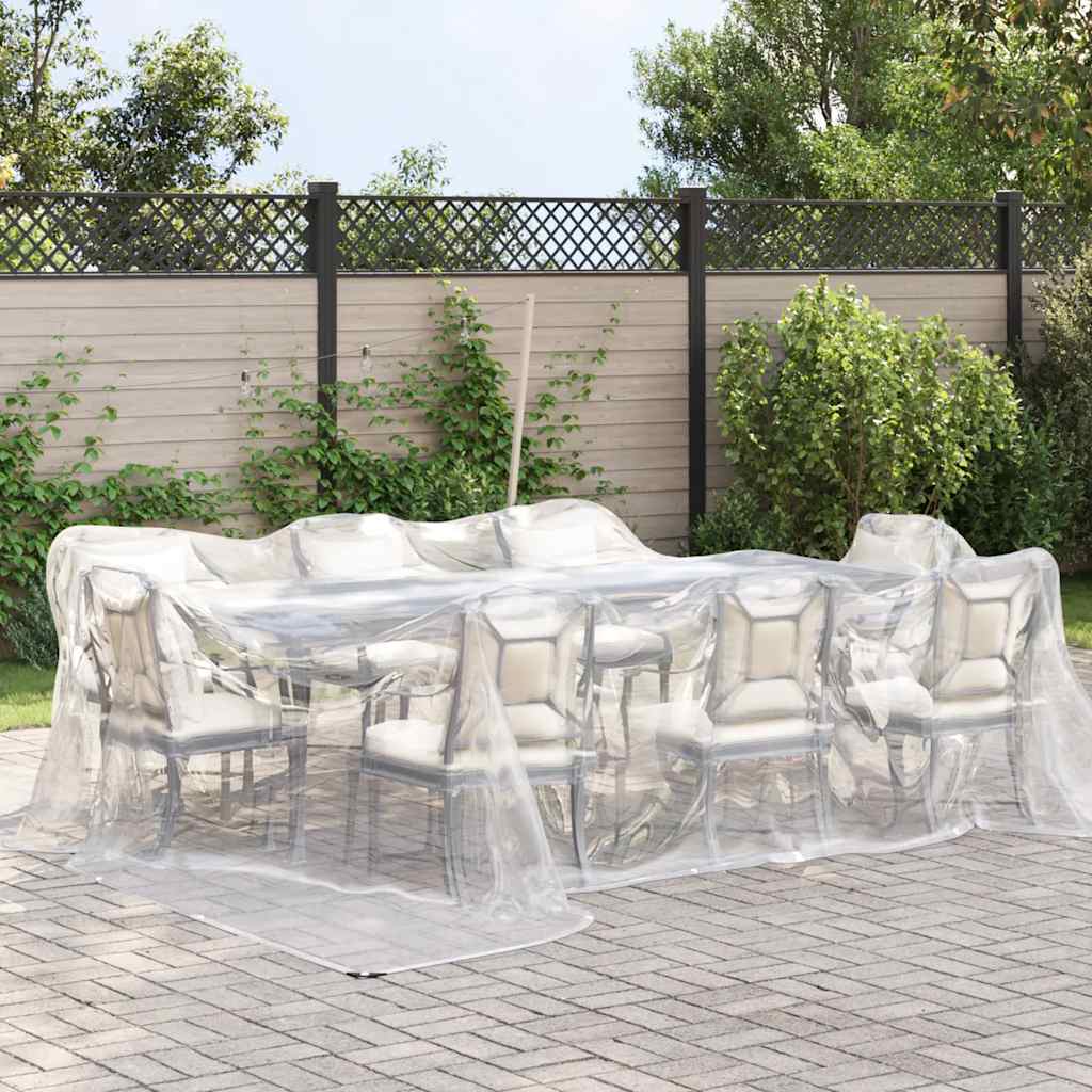 Vidaxx transparente Plane mit Ösen 4x4 m Polyethylen
