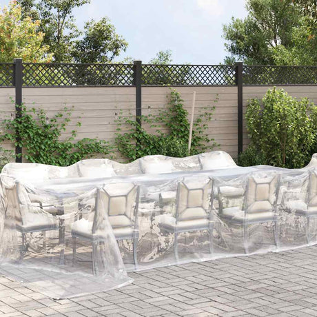 Vidaxx transparente Plane mit Ösen 4x8 m Polyethylen