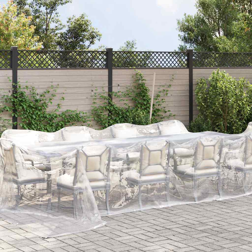 Vidaxx transparente Plane mit Ösen 4x12 m Polyethylen