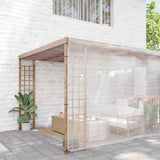 Vidaxx transparente Plane mit Ösen 8x8 m Polyethylen