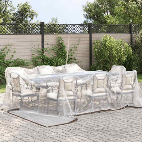 Vidaxx transparente Plane mit Ösen 5x5 m Polyethylen