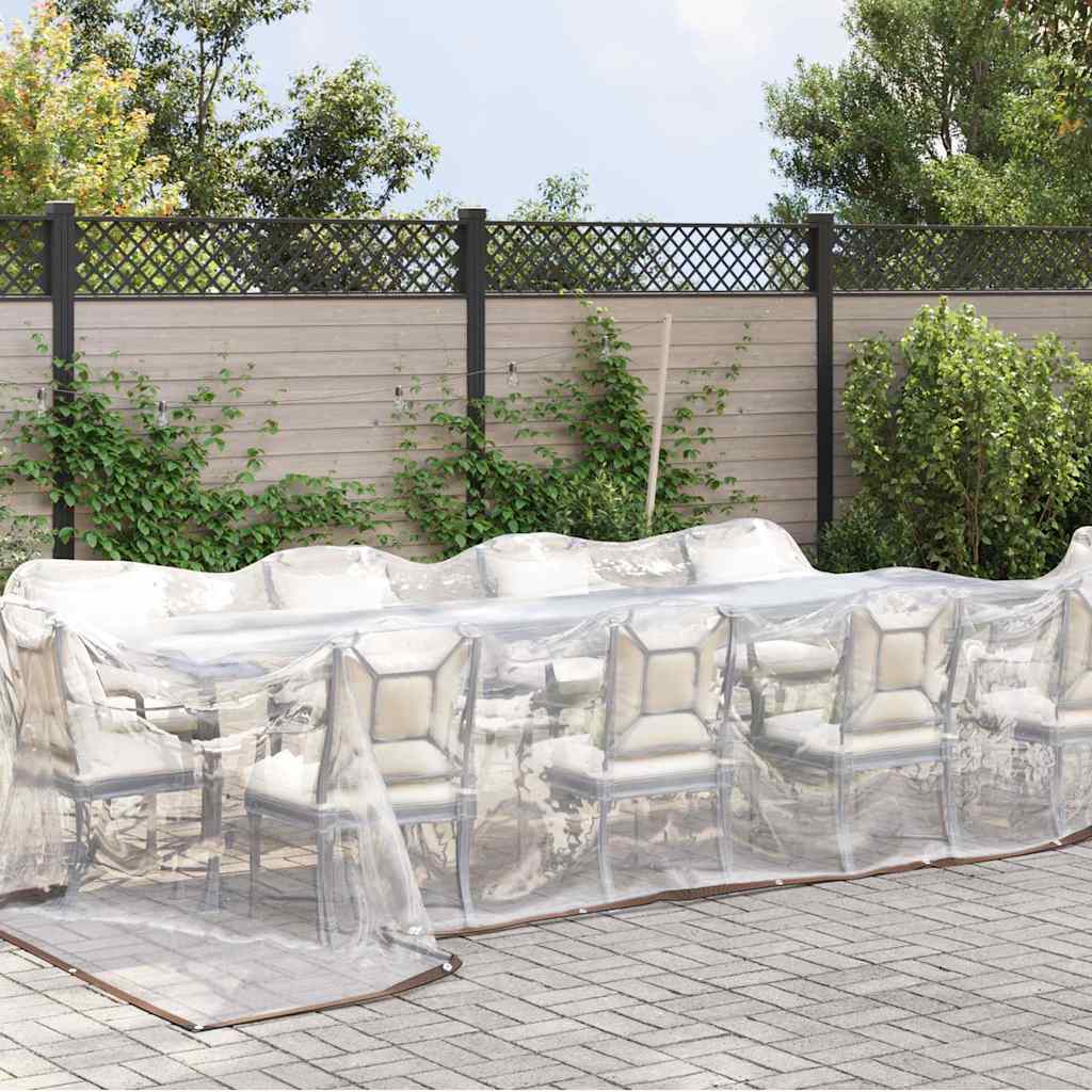 Vidaxx transparente Plane mit Ösen 5x8 m Polyethylen