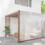 Vidaxx transparente Plane mit Ösen 8x10 m Polyethylen