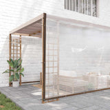 Vidaxx transparente Plane mit Ösen 8x12 m Polyethylen