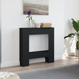 Vidaxx Kaminverkleidung 81x18x82 cm lackiertes Holz schwarz