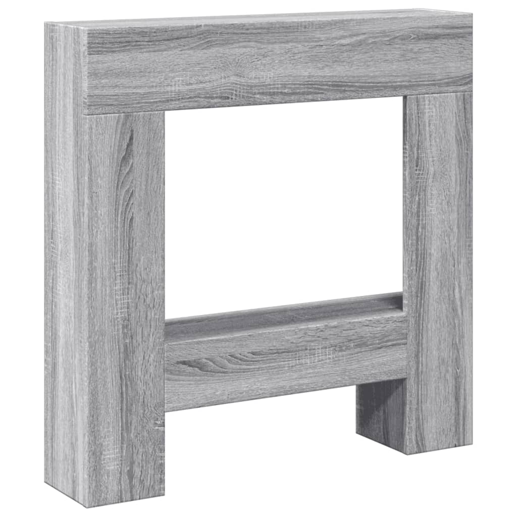 Vidaxx-Kaminverkleidung 81 x 18 x 82 cm, Holzwerkstoff, Farbe Sonoma-Eiche, Grau