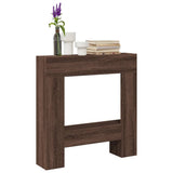 Vidaxx Kaminverkleidung 81x18x82 cm, Holzwerkstoff, braune Eiche